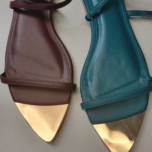 Wrap around ankle sandals